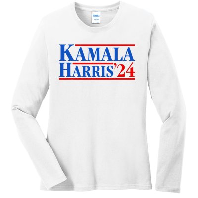 Kamala Harris 2024 For President Campaign Ladies Long Sleeve Shirt