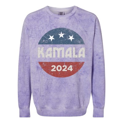 Kamala Harris 2024 For President Campaign Colorblast Crewneck Sweatshirt