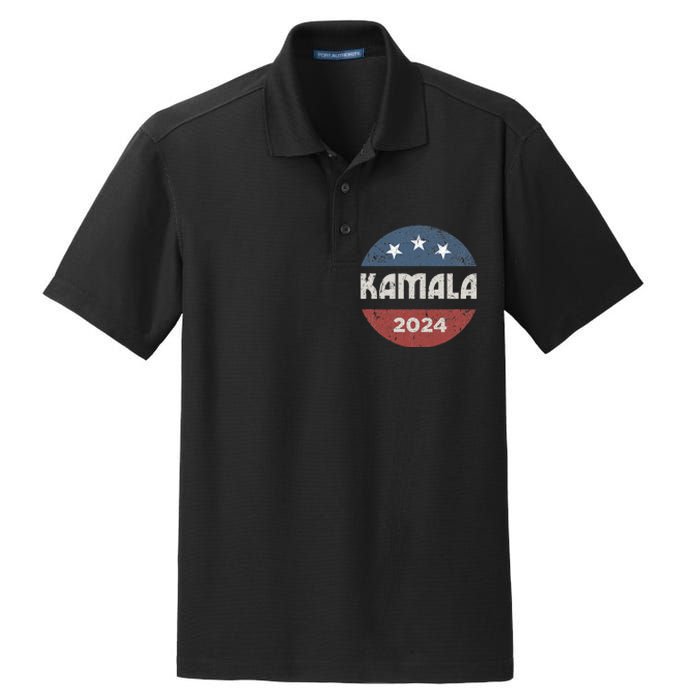 Kamala Harris 2024 For President Campaign Dry Zone Grid Polo