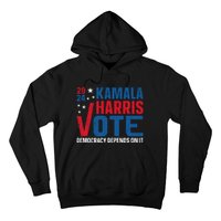 Kamala Harris 2024 Vote Democracy Depends On It Hoodie