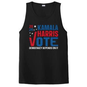 Kamala Harris 2024 Vote Democracy Depends On It PosiCharge Competitor Tank