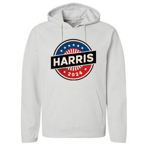 Kamala Harris 2024 For President Campaign 2024 Us Flag Performance Fleece Hoodie