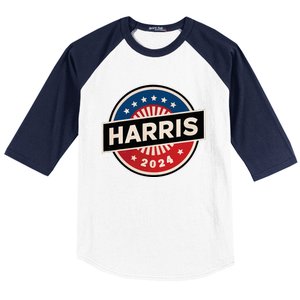 Kamala Harris 2024 For President Campaign 2024 Us Flag Baseball Sleeve Shirt