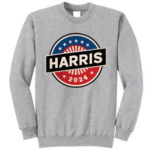 Kamala Harris 2024 For President Campaign 2024 Us Flag Tall Sweatshirt