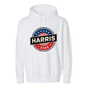 Kamala Harris 2024 For President Campaign 2024 Us Flag Garment-Dyed Fleece Hoodie