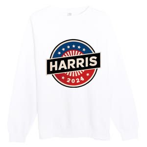 Kamala Harris 2024 For President Campaign 2024 Us Flag Premium Crewneck Sweatshirt