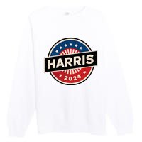 Kamala Harris 2024 For President Campaign 2024 Us Flag Premium Crewneck Sweatshirt