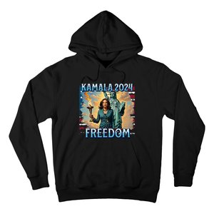 Kamala Harris 2024 For President Campaign Lady Liberty Torch Hoodie