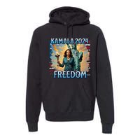 Kamala Harris 2024 For President Campaign Lady Liberty Torch Premium Hoodie