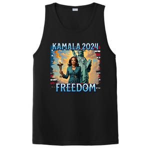 Kamala Harris 2024 For President Campaign Lady Liberty Torch PosiCharge Competitor Tank