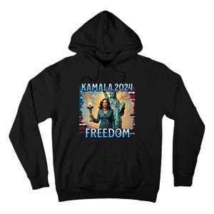 Kamala Harris 2024 For President Campaign Lady Liberty Torch Tall Hoodie