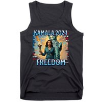 Kamala Harris 2024 For President Campaign Lady Liberty Torch Tank Top