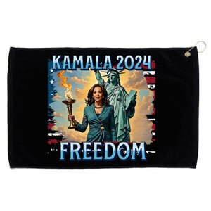 Kamala Harris 2024 For President Campaign Lady Liberty Torch Grommeted Golf Towel