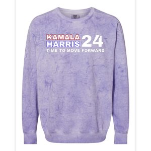 Kamala Harris 2024 Time To Move Forward Colorblast Crewneck Sweatshirt