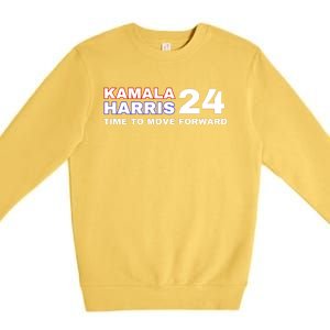 Kamala Harris 2024 Time To Move Forward Premium Crewneck Sweatshirt