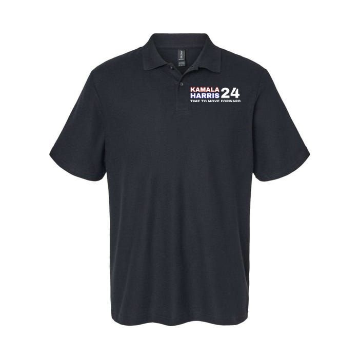 Kamala Harris 2024 Time To Move Forward Softstyle Adult Sport Polo