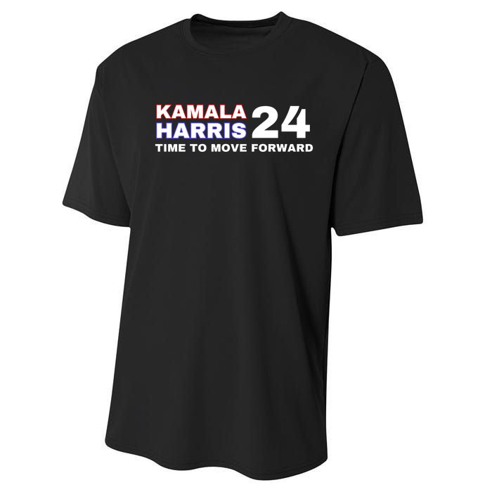 Kamala Harris 2024 Time To Move Forward Performance Sprint T-Shirt