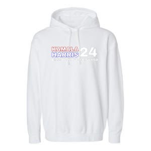 Kamala Harris 2024 Time To Move Forward Garment-Dyed Fleece Hoodie