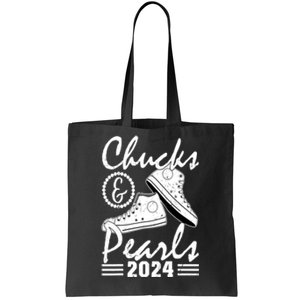 Kamala Harris 2024 Usa Election Chucks And Pearls 2024 Gift Tote Bag