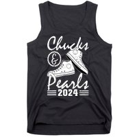 Kamala Harris 2024 Usa Election Chucks And Pearls 2024 Gift Tank Top