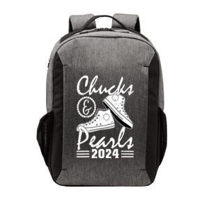 Kamala Harris 2024 Usa Election Chucks And Pearls 2024 Gift Vector Backpack