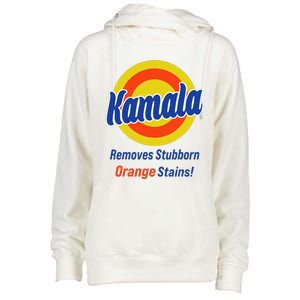 Kamala Harris 2024 Removes Stubborn Orange Stains Womens Funnel Neck Pullover Hood