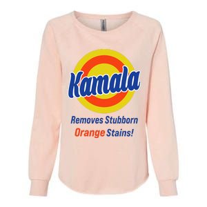 Kamala Harris 2024 Removes Stubborn Orange Stains Womens California Wash Sweatshirt