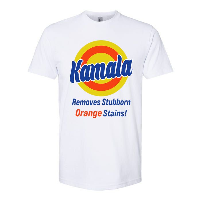 Kamala Harris 2024 Removes Stubborn Orange Stains Softstyle CVC T-Shirt