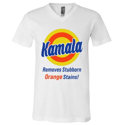 Kamala Harris 2024 Removes Stubborn Orange Stains V-Neck T-Shirt