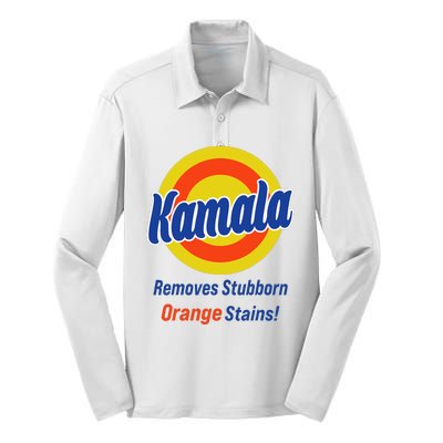 Kamala Harris 2024 Removes Stubborn Orange Stains Silk Touch Performance Long Sleeve Polo