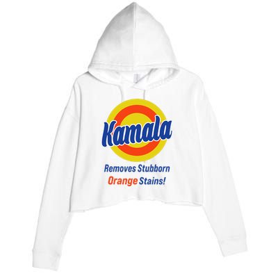 Kamala Harris 2024 Removes Stubborn Orange Stains Crop Fleece Hoodie