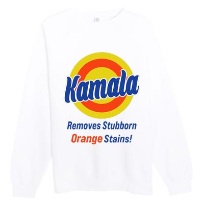 Kamala Harris 2024 Removes Stubborn Orange Stains Premium Crewneck Sweatshirt