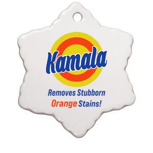 Kamala Harris 2024 Removes Stubborn Orange Stains Ceramic Star Ornament