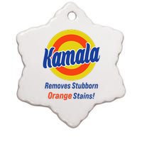 Kamala Harris 2024 Removes Stubborn Orange Stains Ceramic Star Ornament