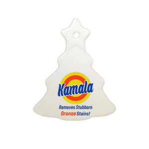 Kamala Harris 2024 Removes Stubborn Orange Stains Ceramic Tree Ornament