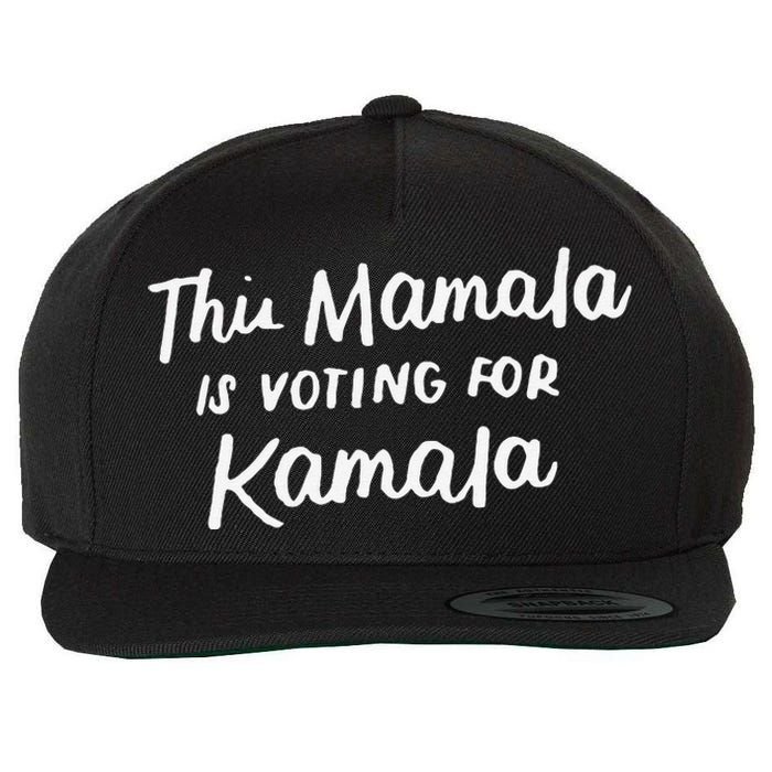 Kamala Harris 2020 Quote This Mamala Is Voting For Kamala Wool Snapback Cap