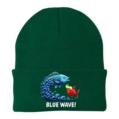 Kamala Harris 2024 Blue Wave Knit Cap Winter Beanie