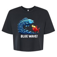 Kamala Harris 2024 Blue Wave Bella+Canvas Jersey Crop Tee