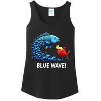 Kamala Harris 2024 Blue Wave Ladies Essential Tank