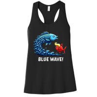 Kamala Harris 2024 Blue Wave Women's Racerback Tank