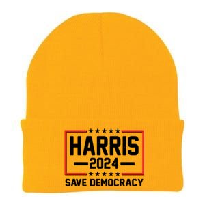 Kamala Harris 2024 Save Democracy Knit Cap Winter Beanie