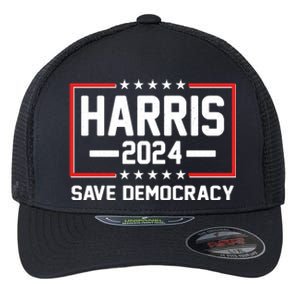 Kamala Harris 2024 Save Democracy Flexfit Unipanel Trucker Cap