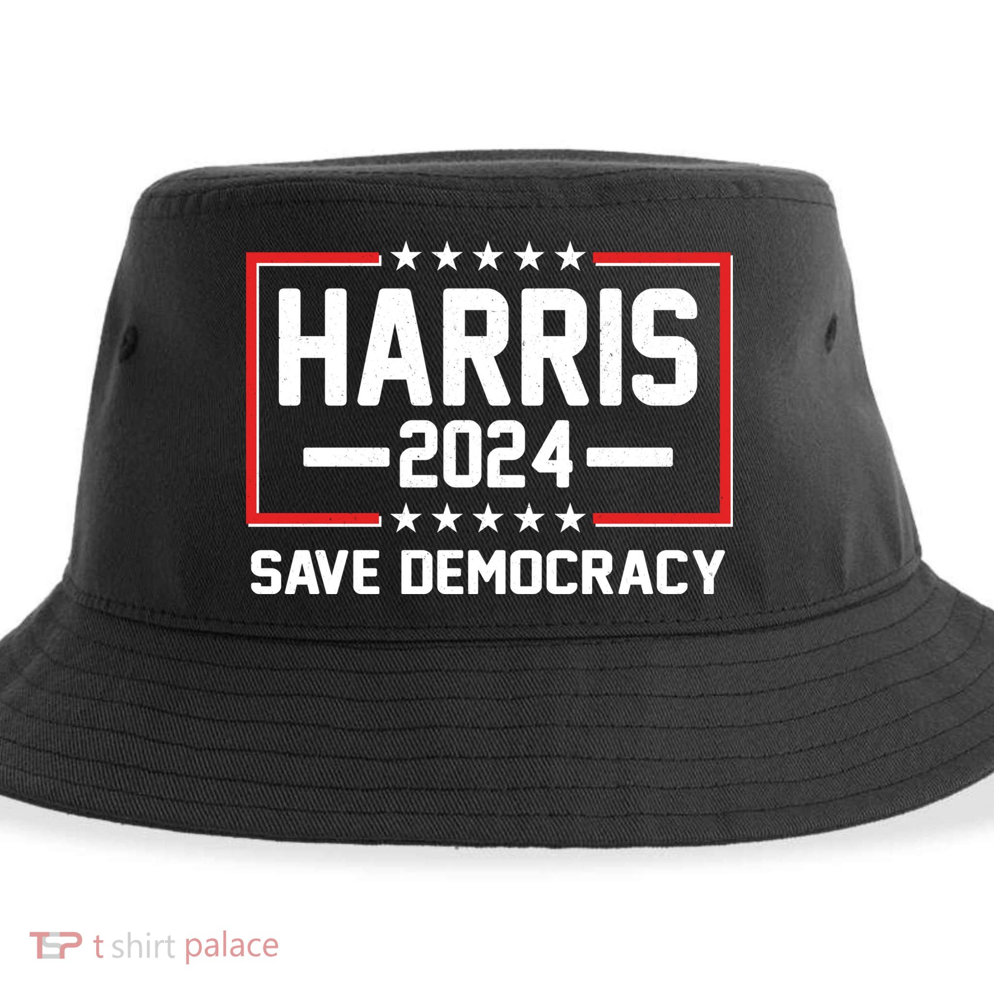 Kamala Harris 2024 Save Democracy Sustainable Bucket Hat