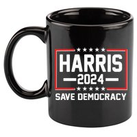 Kamala Harris 2024 Save Democracy 11oz C Handle Ceramic Mug