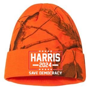 Kamala Harris 2024 Save Democracy Kati Licensed 12" Camo Beanie