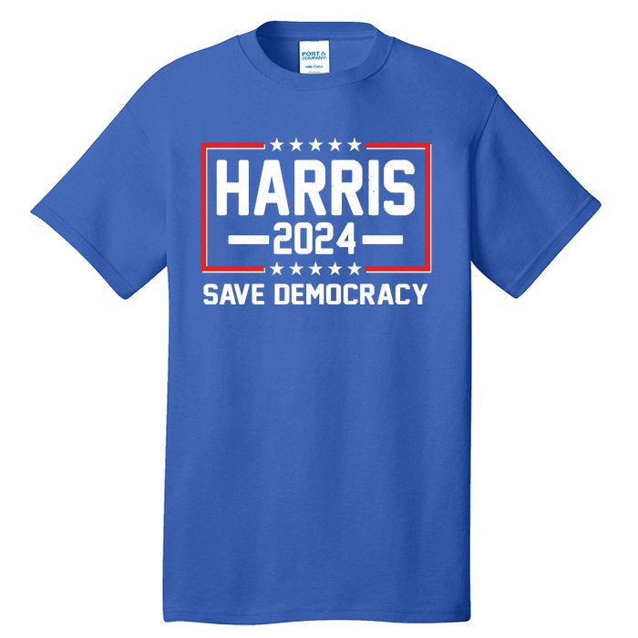 Kamala Harris 2024 Save Democracy Tall T-Shirt