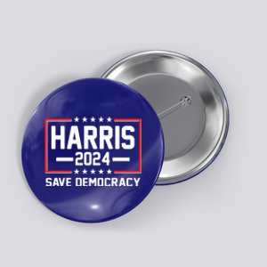 Kamala Harris 2024 Save Democracy Button