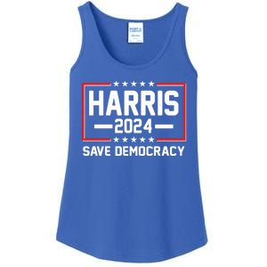 Kamala Harris 2024 Save Democracy Ladies Essential Tank