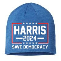 Kamala Harris 2024 Save Democracy Sustainable Beanie