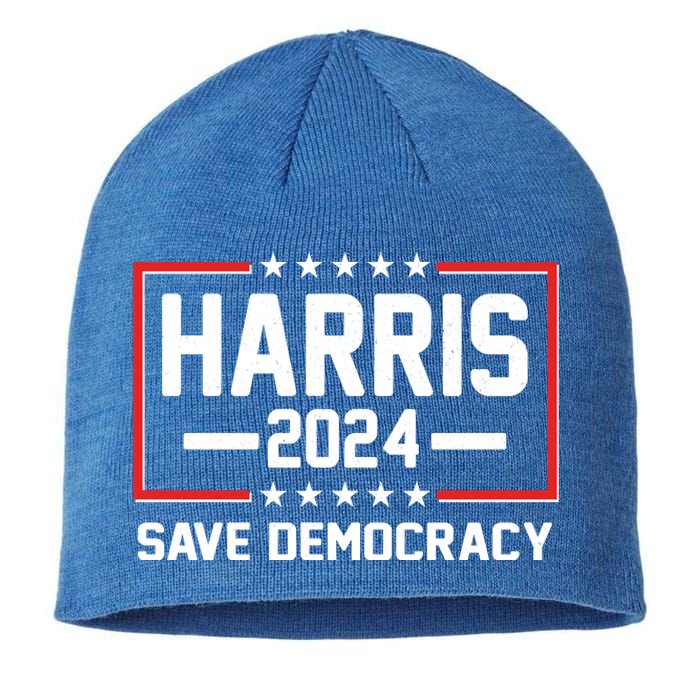 Kamala Harris 2024 Save Democracy Sustainable Beanie